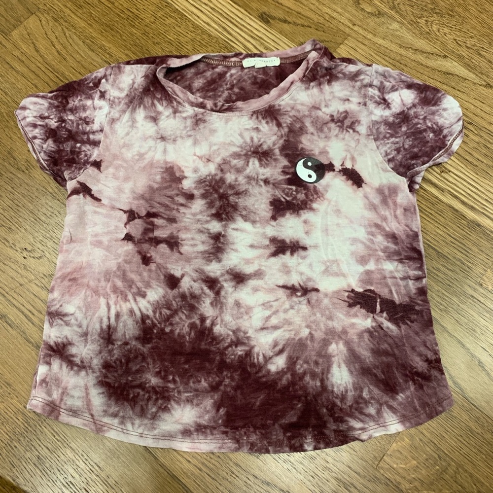 Pacsun LA hearts tie dye top